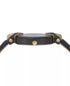 Versus Versace Womens Mabillon Two-Tone Black Leather Strap Watch, 36mm $280